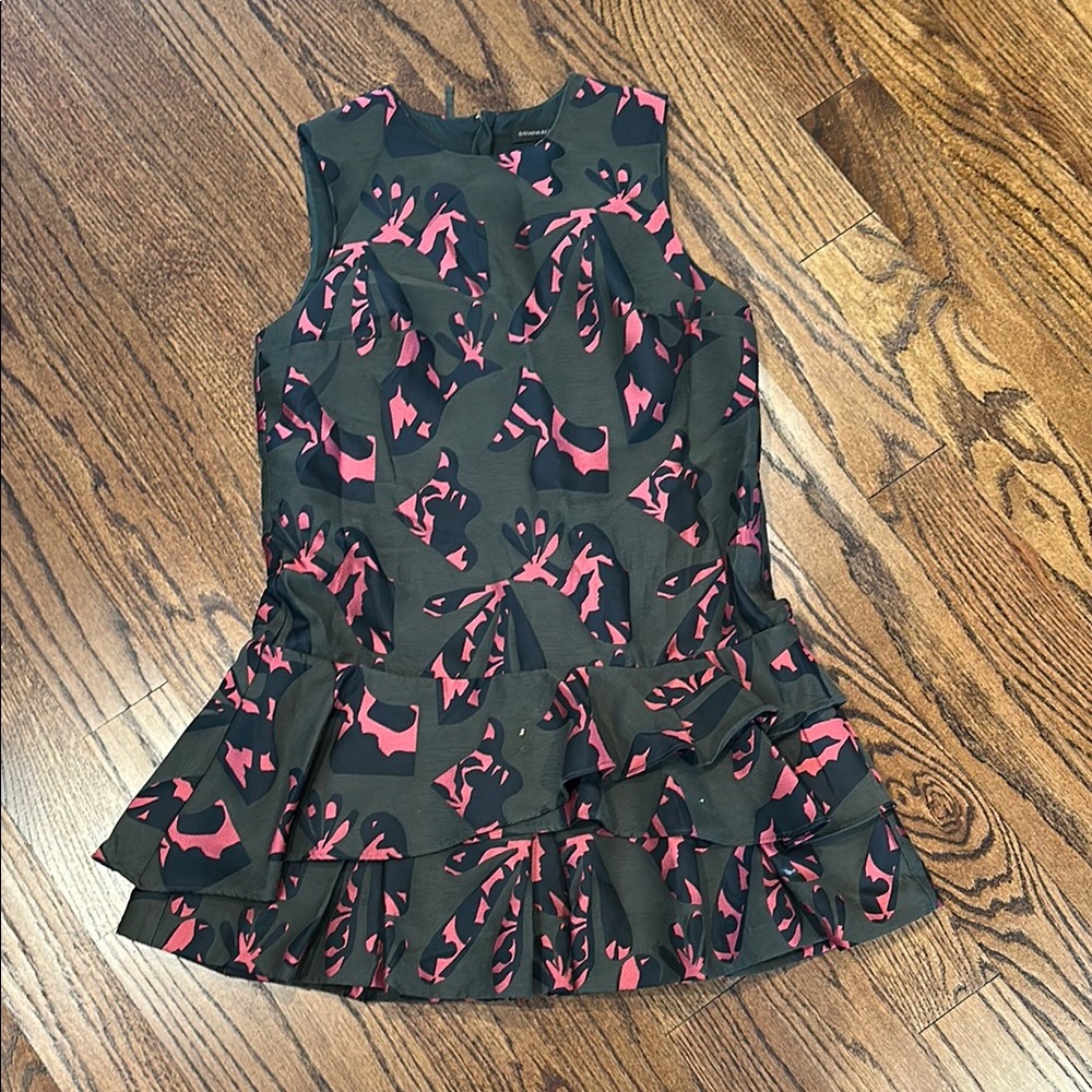 Banana Republic Camo Dress w/pops of pink 6p